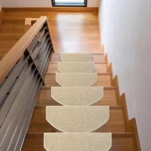 Stepmat Bukle Halıdan Alınlıklı Basamak ve Merdiven Paspası 16'lı
